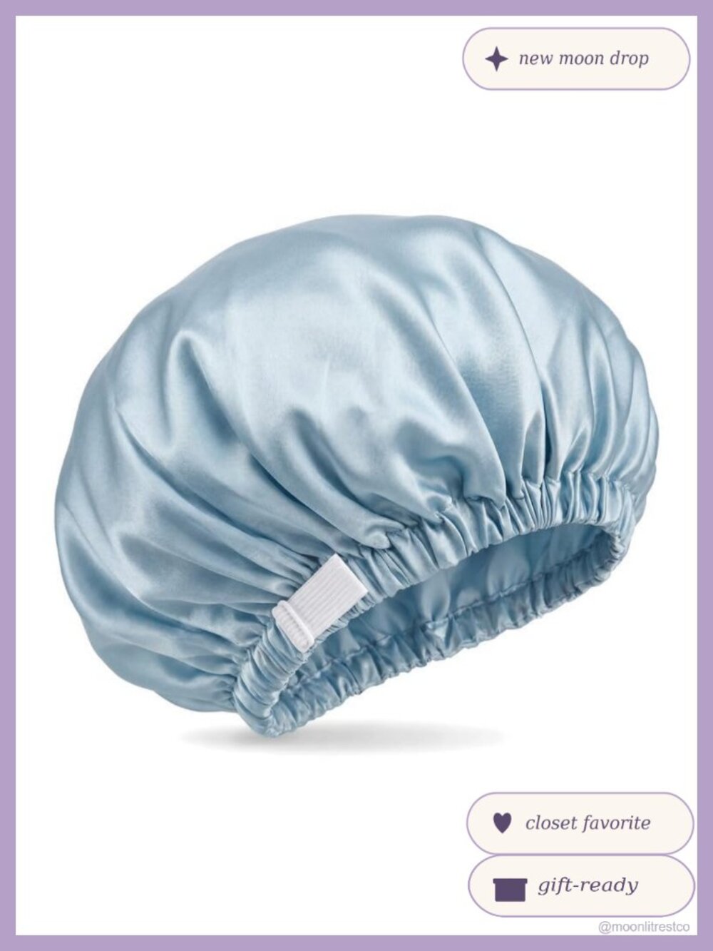 100% Mulberry Silk Bonnet Double Layer Adjustable Sleep Cap for Women